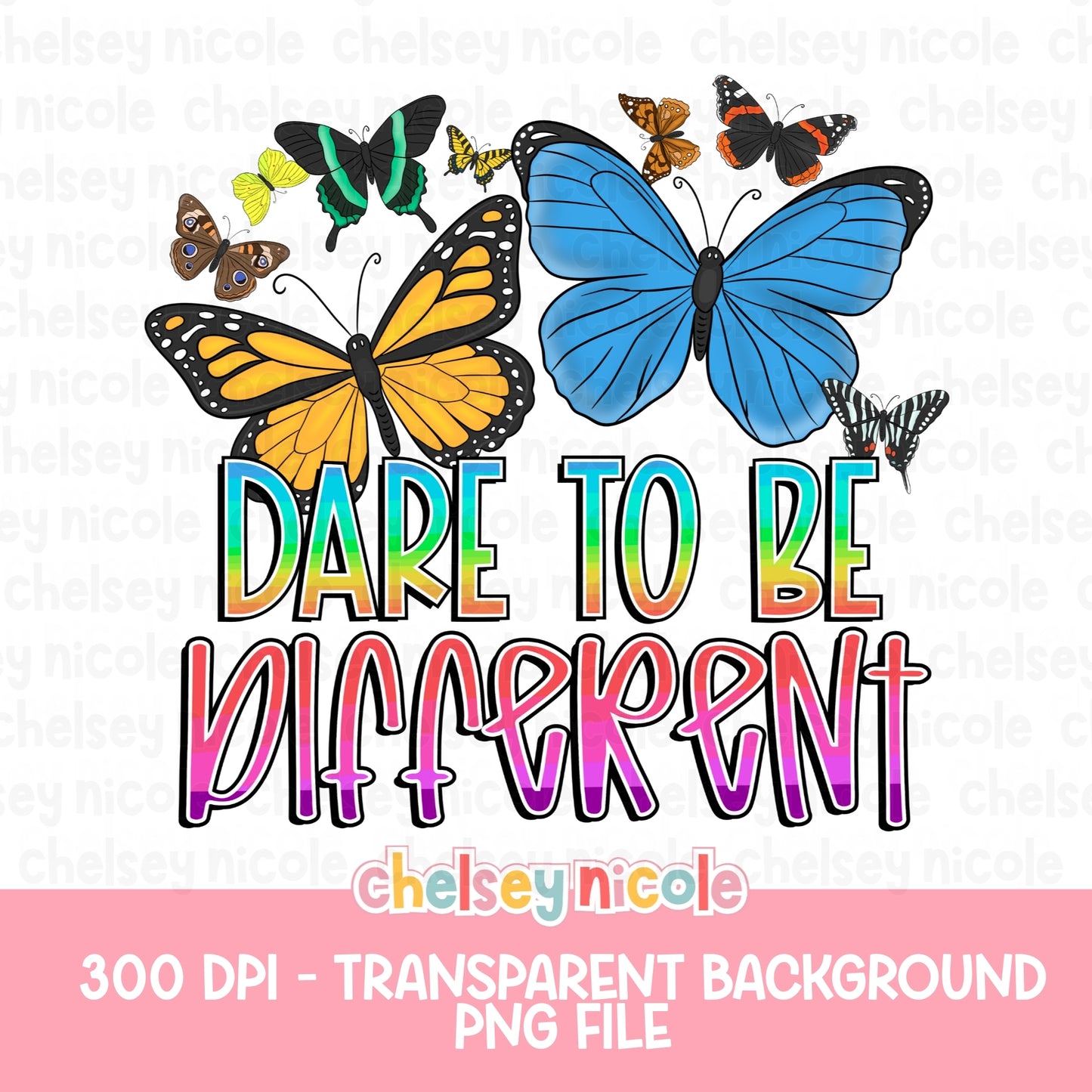 Dare to Be Different PNG