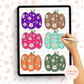 Daisy Pumpkin Clipart | Painted Pumpkin Clipart | Fall-Autumn Commercial Use Clipart