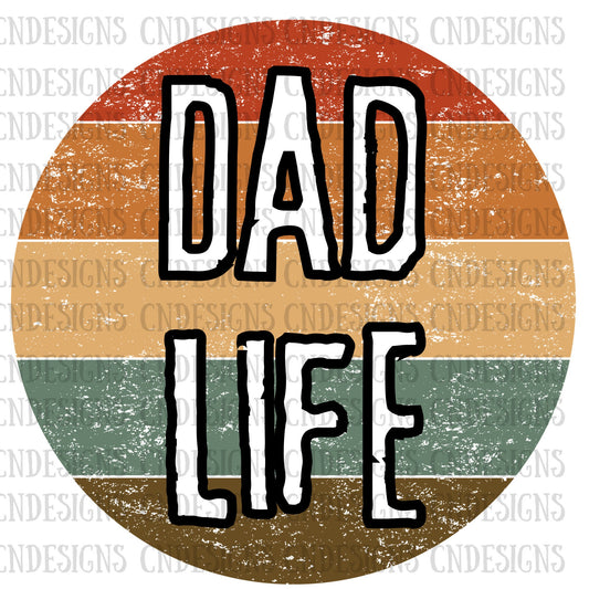 DAD Life PNG| Retro PNG