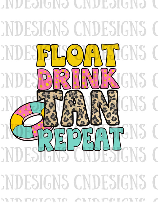 Float Drink Tan Repeat Png | river png | lake png | day drinking png