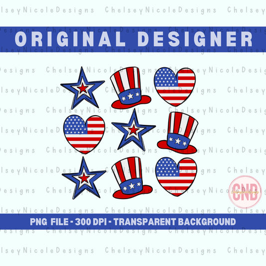 Cute 4th of July Design | Retro Grid Patriotic PNG | Retro Independance PNG | 4th of July Design