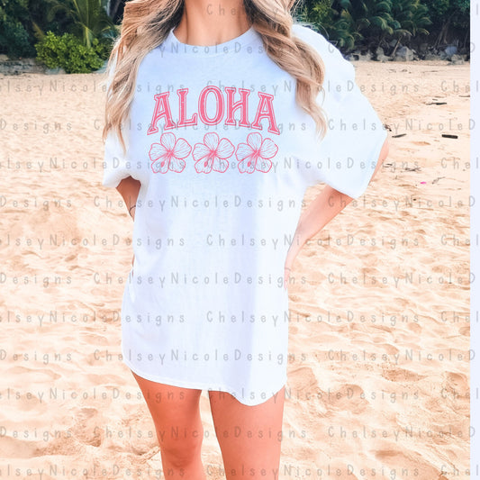 Aloha PNG | Simple Hawaiian PNG | Simple Summer PNG | Pink Aloha png | Simple Summer Digital Design | Trending png