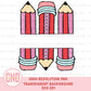 Pencil Valentines PNG | Teacher Valentine PNG | Valentine Custom name PNG