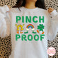 Pinch Proof PNG, Funny St Patricks Day PNG, Kids PNG, Cute St Patricks Day Designs, Trending png, Pinch Proof Retro Design, Tshirt Design