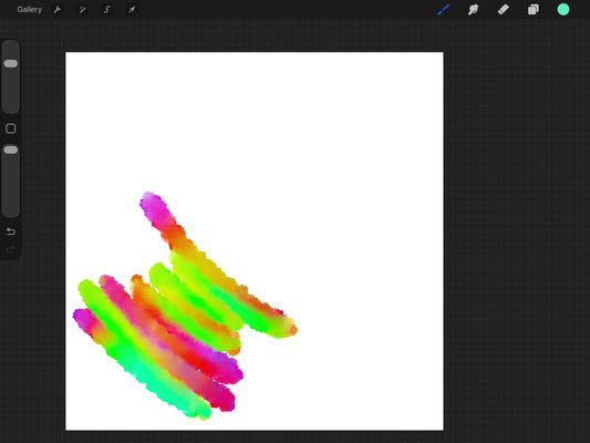 Rainbow Blend Procreate Brush| Rainbow Watercolor Procreate Brush | Procreate Tools