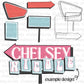 Retro Sign Creator Clipart Bundle - Sign Clipart Bundle - Hand Drawn Clipart