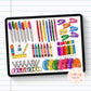 School Essentials Clip Art Bundle - School + Office Clip art - Commercial Use Clipart